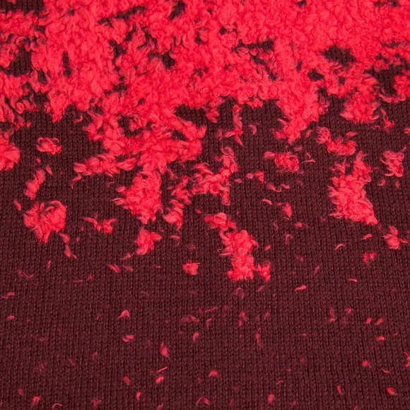 Lululemon Ombre Knit Textured Turtleneck Red Merlot/Carnation Red Size 8 - Picture 9 of 14